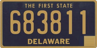 DE license plate 683811