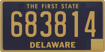 DE license plate 683814