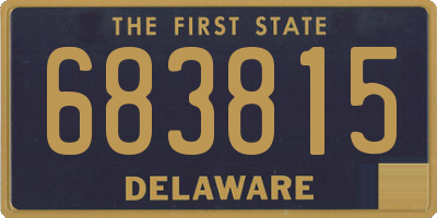 DE license plate 683815