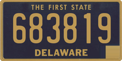 DE license plate 683819