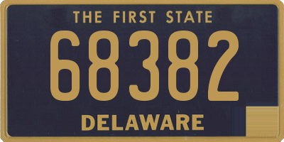 DE license plate 68382