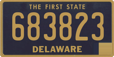 DE license plate 683823
