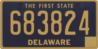 DE license plate 683824