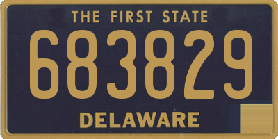 DE license plate 683829