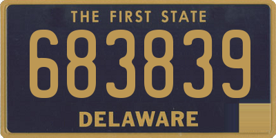DE license plate 683839