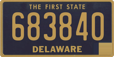 DE license plate 683840