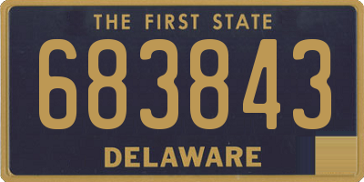 DE license plate 683843