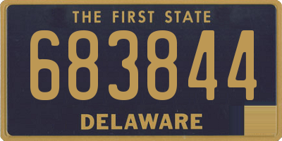 DE license plate 683844