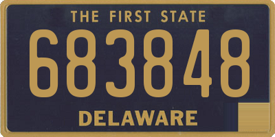 DE license plate 683848