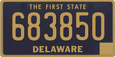 DE license plate 683850