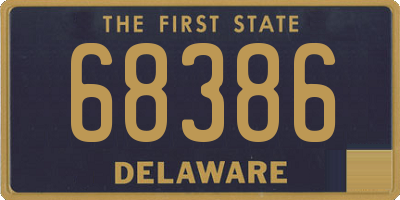 DE license plate 68386