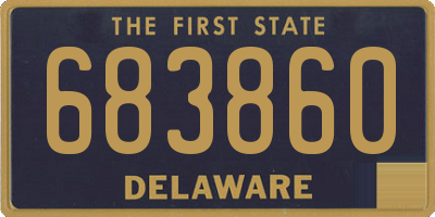 DE license plate 683860