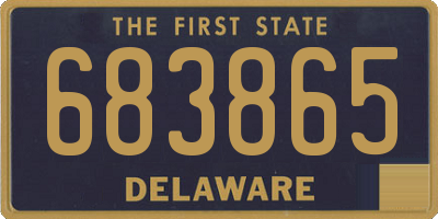 DE license plate 683865
