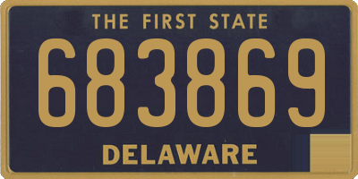 DE license plate 683869