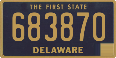 DE license plate 683870