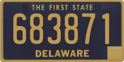 DE license plate 683871