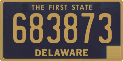 DE license plate 683873