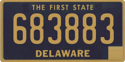 DE license plate 683883