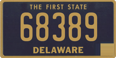 DE license plate 68389