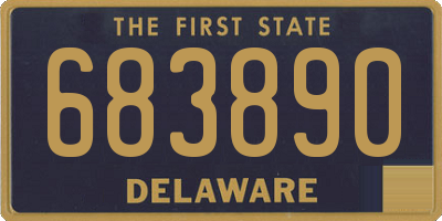 DE license plate 683890