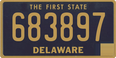 DE license plate 683897