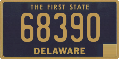 DE license plate 68390