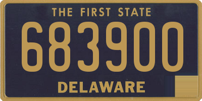 DE license plate 683900