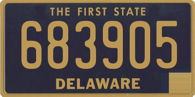 DE license plate 683905