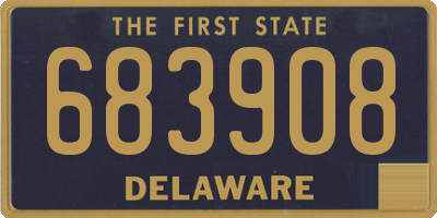 DE license plate 683908