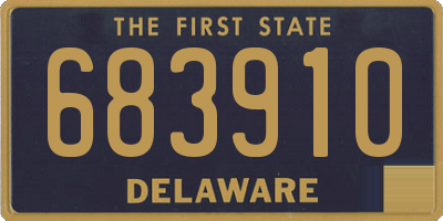 DE license plate 683910