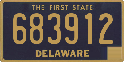 DE license plate 683912