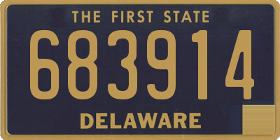 DE license plate 683914