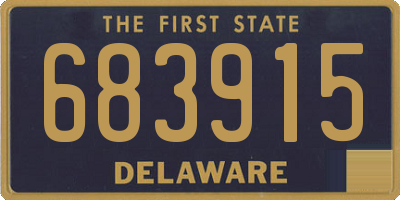 DE license plate 683915