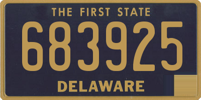 DE license plate 683925