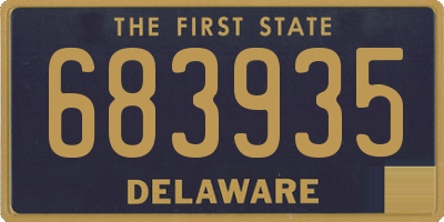 DE license plate 683935