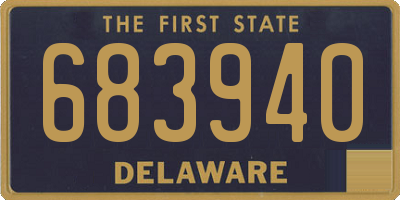 DE license plate 683940