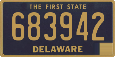DE license plate 683942