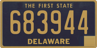 DE license plate 683944