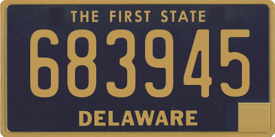 DE license plate 683945