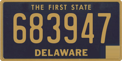 DE license plate 683947