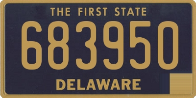 DE license plate 683950