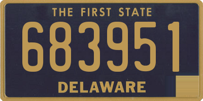 DE license plate 683951