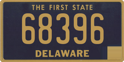 DE license plate 68396