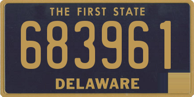 DE license plate 683961
