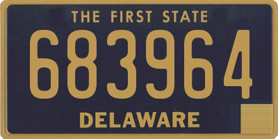 DE license plate 683964