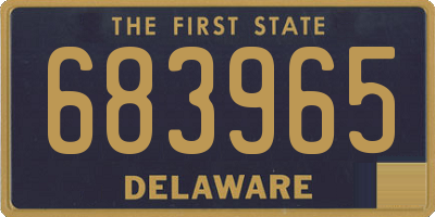 DE license plate 683965