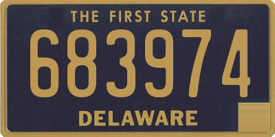DE license plate 683974