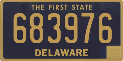 DE license plate 683976