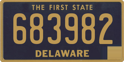 DE license plate 683982