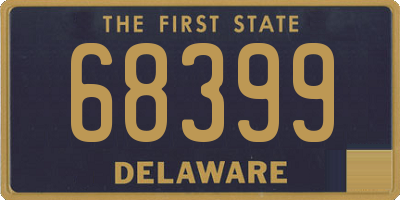 DE license plate 68399